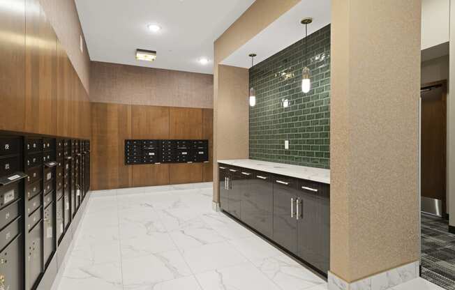 Mailroom at Nuvelo at Parkside Apartments