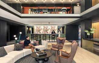 Overall Lobby with people
