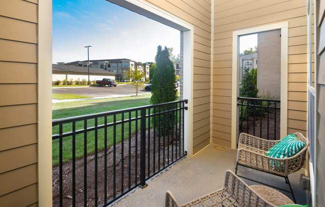 Balcony And Patio at Abberly Solaire Apartment Homes, Garner, North Carolina