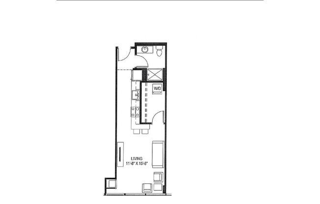 Studio, 1 bath, 447 sqft, $1,295, Unit 217