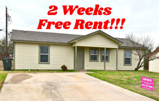 2 Weeks Free Rent!!! Cute 3 Bedroom 1 Bath Home with storage shed.