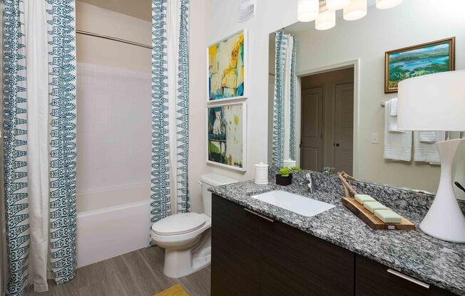 M South Apartments Model Bathroom