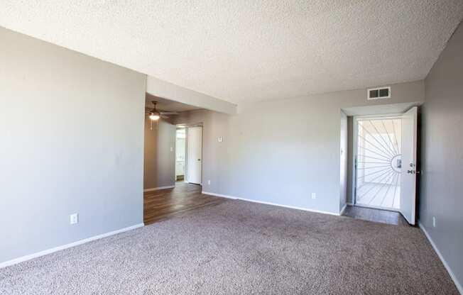 Living room at Brookwood Apartments in Tucson AZ 3-2020