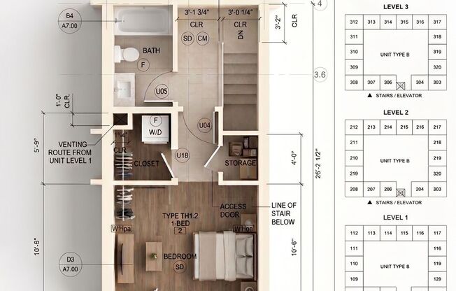 Studio, 1 bath, 688 sqft, $2,455, Unit 2