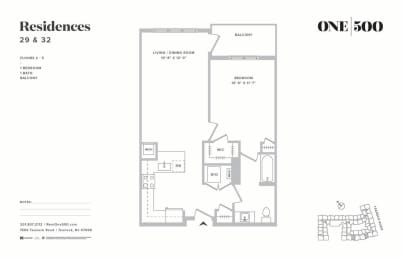 1 bed, 1 bath, $2,780