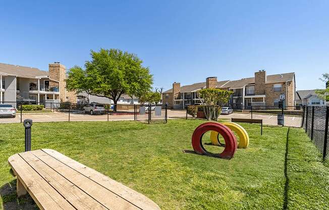 dog park at apartment complex