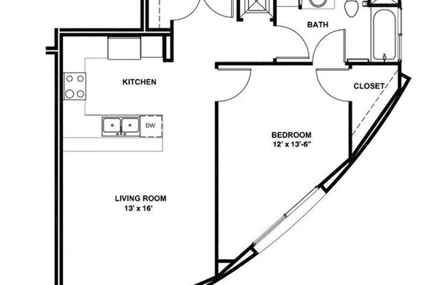 1 bed, 1 bath, 809 sqft, $2,525, Unit 208