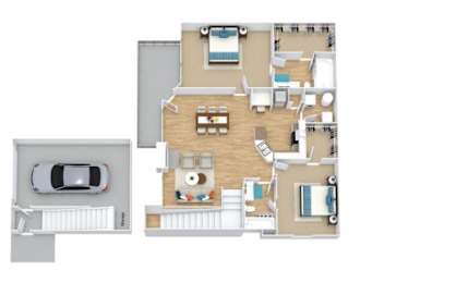 2 beds, 2 baths, 1,216 sqft, $1,875