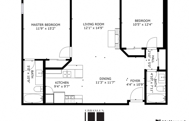 2 beds, 2 baths, $3,080