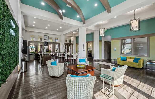 A living wall with a green plant in a room.