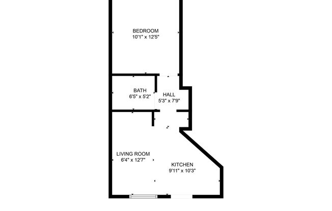 1 bed, 1 bath, 505 sqft, $630, Unit 5051