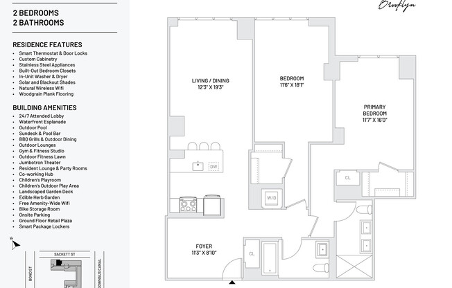 2 beds, 2 baths, $8,495, Unit 205