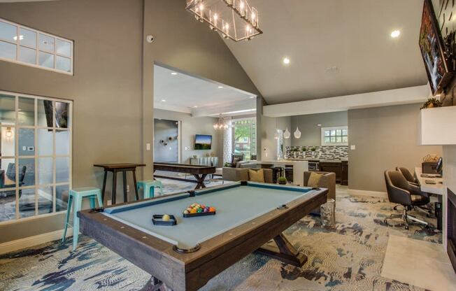 Resident Lounge with pool table