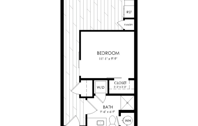 1 bed, 1 bath, 648 sqft, $1,375