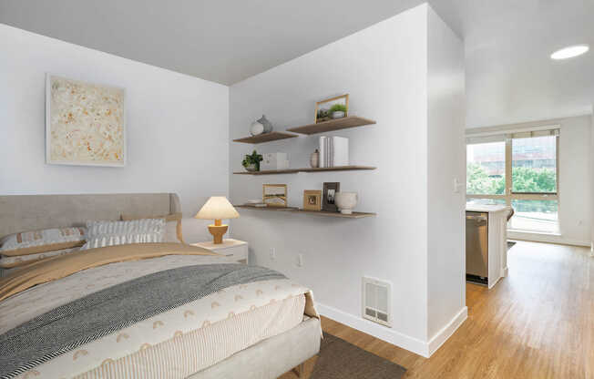 Bedroom with Hard Surface Flooring
