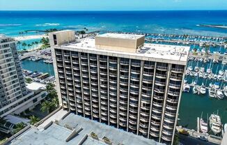 Available 4/11/25  Waikiki studio at the Ilikai Marina Apartments