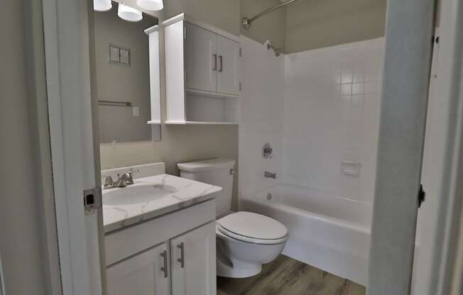 a bathroom with a sink toilet and a shower