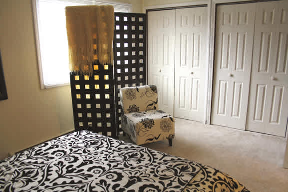 Peppertree Village Apartments - One-bedroom, One-Bath Units in Amherst New York – Closet – Master - Private Storage - Ceiling Fan - Ask for a Tour - Pet Friendly