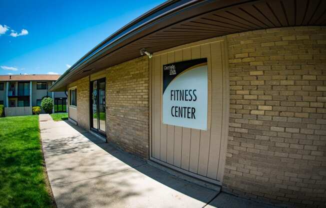 Carriage Park Apartments Fitness Center Signage