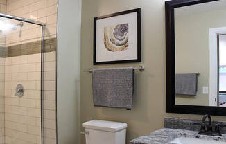 Luxurious Bathrooms at Residences at Leader, Cleveland, Ohio