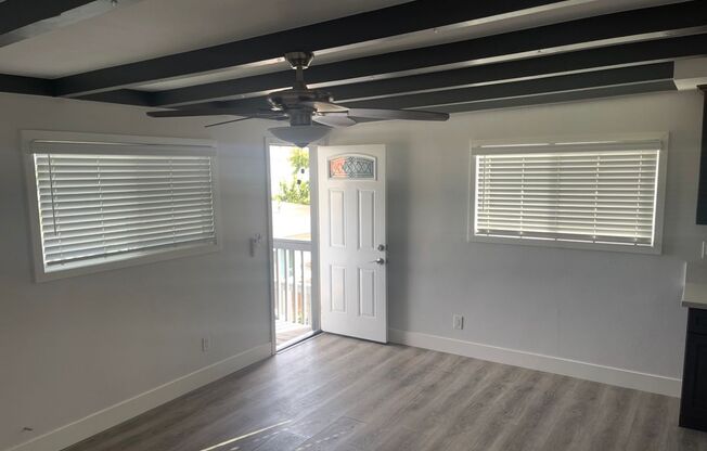 2 bedrooms 1 bath apartment.