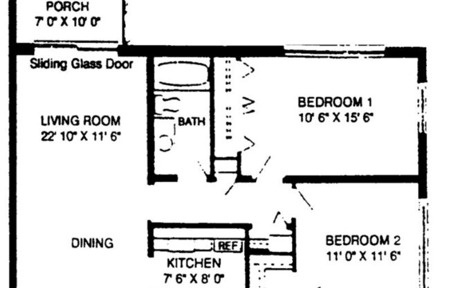 2 beds, 1 bath, 950 sqft, $2,185