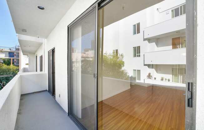 Balcony at Park Rochester, Los Angeles, California