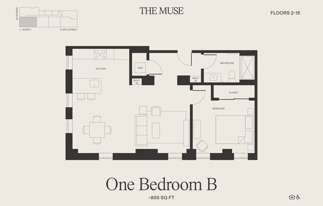 1 bed, 1 bath, 764 sqft, $3,335, Unit 902