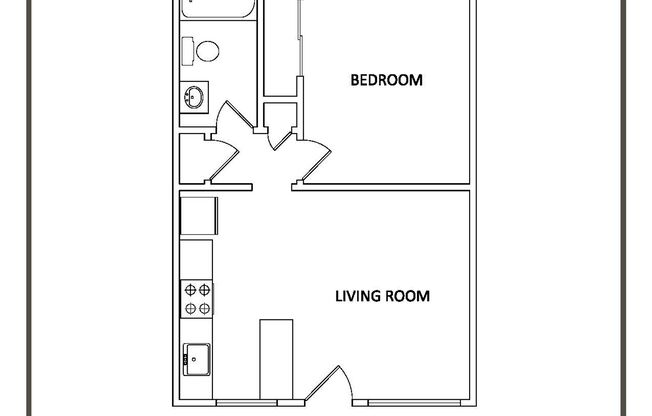 1 bed, 1 bath, 520 sqft, $1,395, Unit SH-03