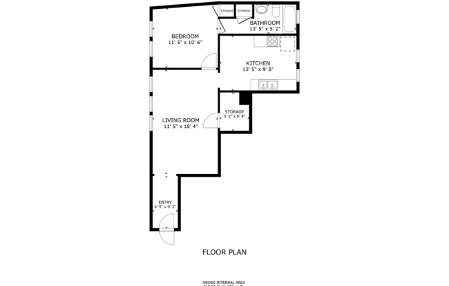 1 bed, 1 bath, 626 sqft, $885, Unit 35