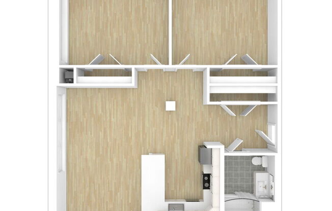 2 beds, 1 bath, 1,063 sqft, $1,857