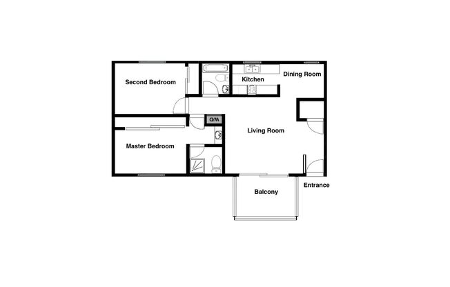 2 beds, 2 baths, 1,000 sqft, $3,192, Unit 205