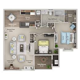 2 beds, 1 bath, 950 sqft, $1,560