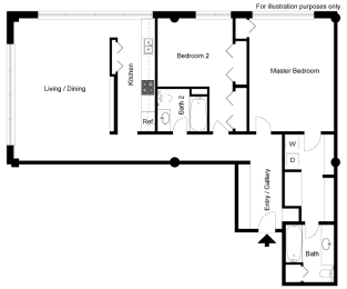 2 beds, 2 baths, 1,225 sqft, $1,963