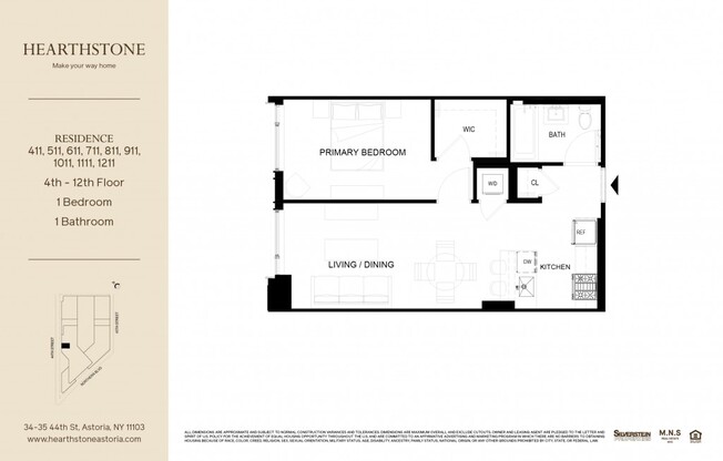 1 bed, 1 bath, $3,587, Unit 711