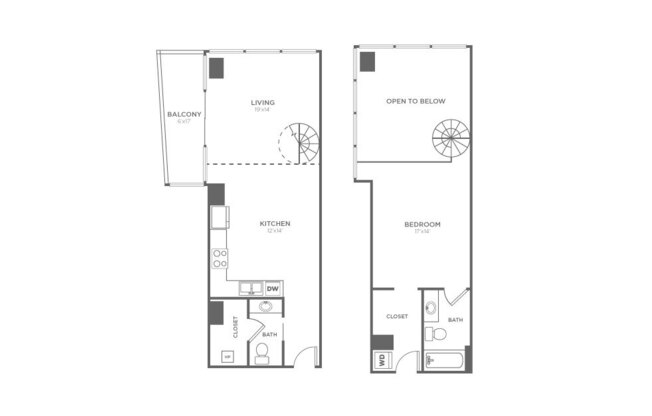 1 bed, 1.5 baths, 978 sqft, $2,769