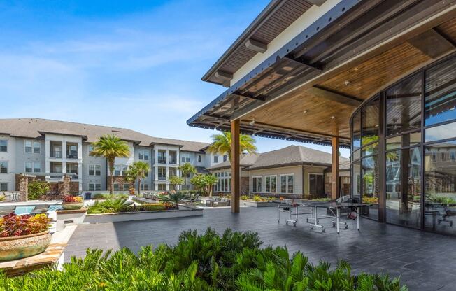 Patio with Tables and Chairs at The Loree, Jacksonville, FL, 32256