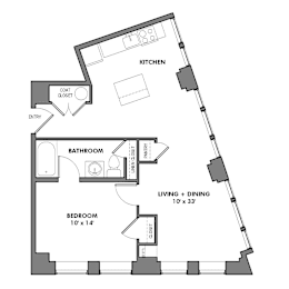 1 bed, 1 bath, 660 sqft, $1,859