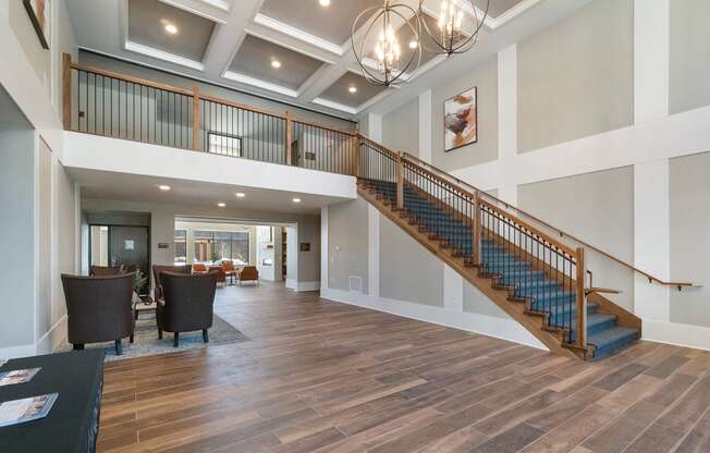 Lobby and Loft at Harbor at Twin Lakes 55+ Apartments, Roseville, MN, 55113