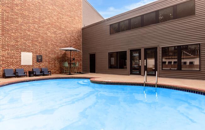 a large pool of water