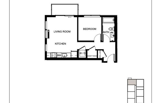 1 bed, 1 bath, 559 sqft, $1,360, Unit Unit 401