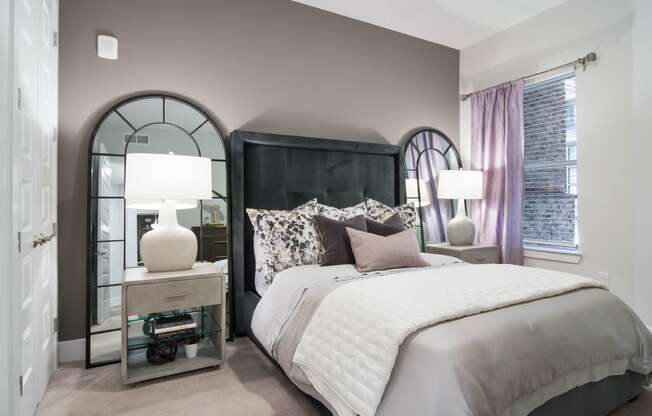 Apartment Master Bedroom at The Alastair at Aria Village, Sandy Springs, GA, 30328