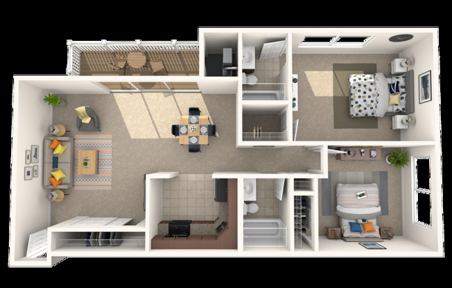 2 beds, 1 bath, 820 sqft, $1,919