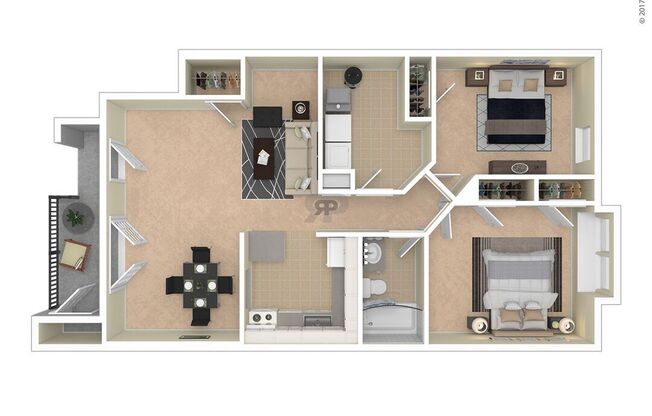 2 beds, 1 bath, 1,000 sqft, $2,460
