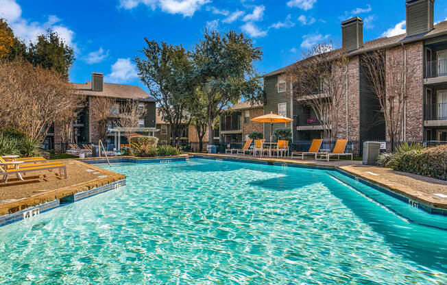 Glimmering Pool at Newport Apartments, CLEAR Property Management, Irving, 75062