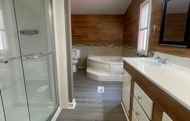 Completely remodeled 4 bed 2 bath on a large fenced tree'd lot near Granbury Lake.