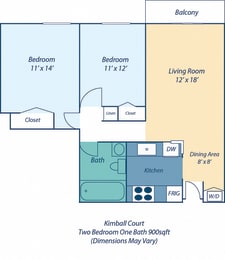 2 beds, 1 bath, 816 sqft, $2,835