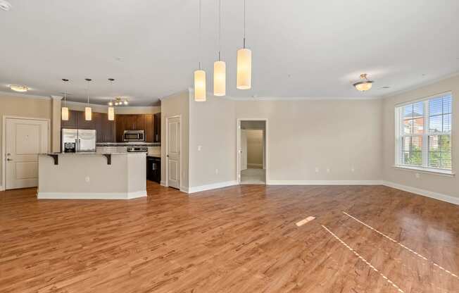 Living Room Area at The Village Lofts in Greensboro, NC