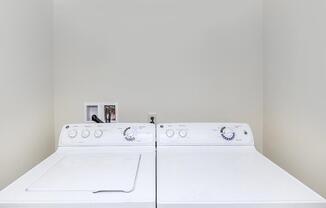 The homes at Watermark have full-size washer dryer