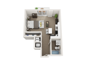 Studio, 1 bath, 480 sqft, $1,998